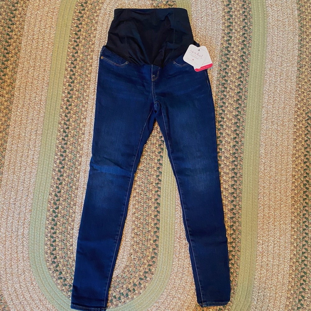 Isabel Maternity Jeans: full crossover panel NWT